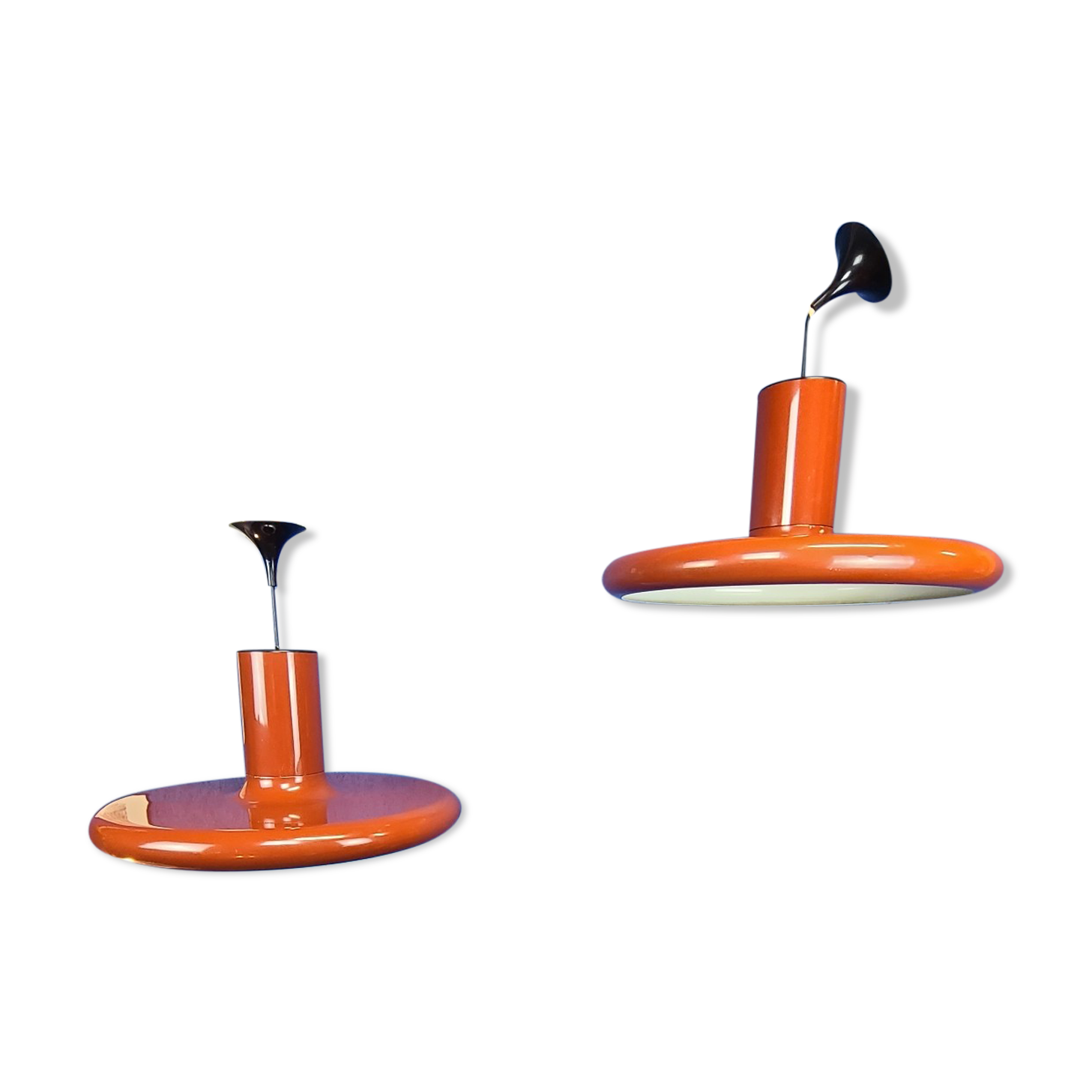 Pendolita pendant lamps by Lita circa 1970