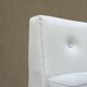 Adriano Piazzesi metal and white leather armchair, Italian design 1970
