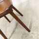 Chaise brutaliste 1960 bois massif