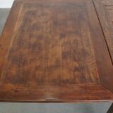 English Antique Extendable Dining Table in Elm and Cherry Wood
