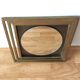 Modernist mirror in gilded brass 1960.
