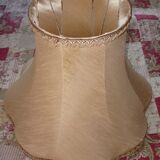 Lampshade pagoda greige rosé round scalloped headband Ø 56 cm