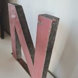 Vintage iron letter N