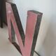 Vintage iron letter N