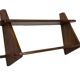 Vintage wooden wall shelve rack bookshelf in wood minimalist