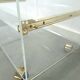 Space age plexiglas trolley met messing