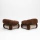 Pair of Armchairs by Adriano Piazzesi, Italy 1970s