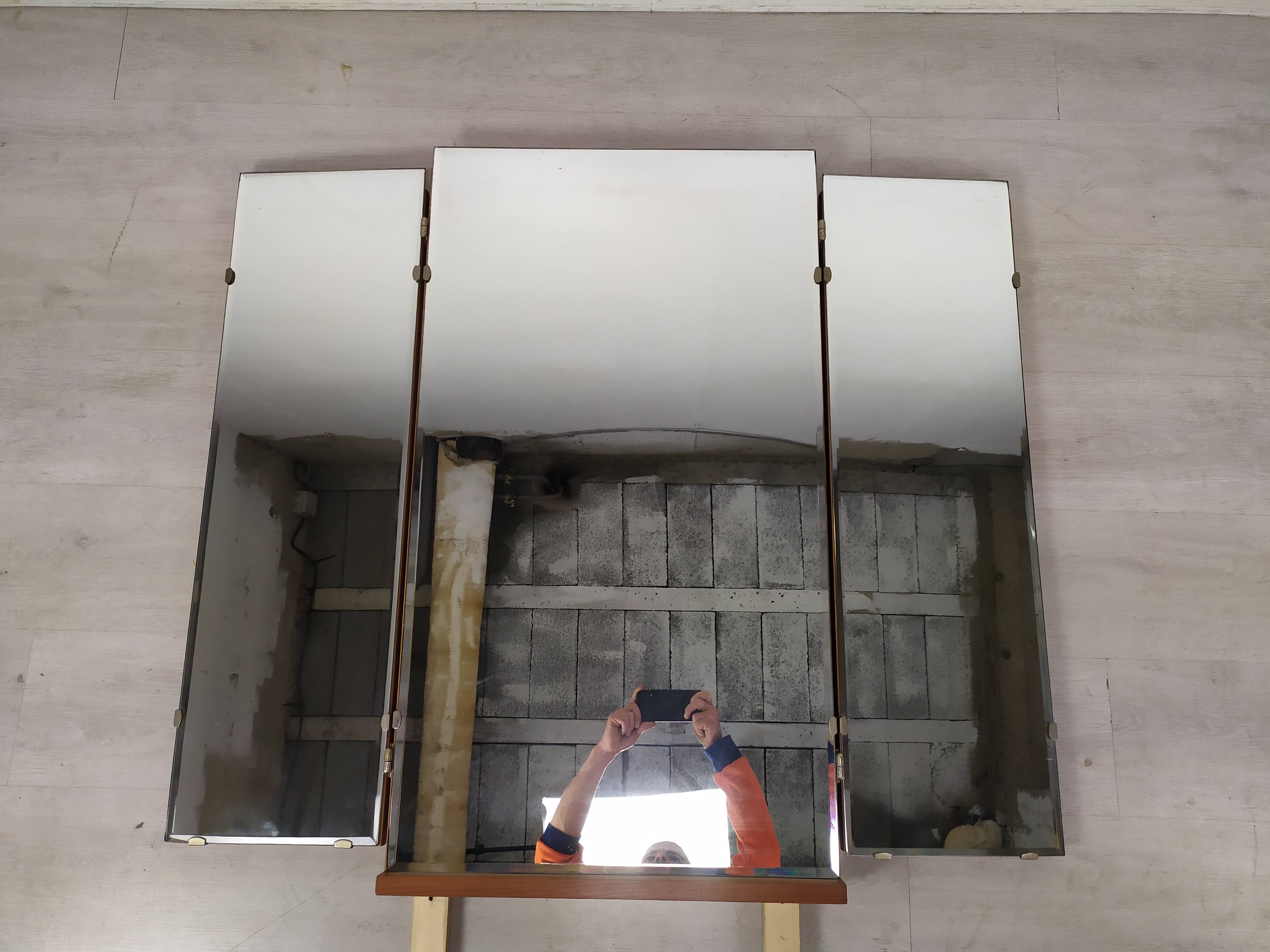 Vintage triptych mirror