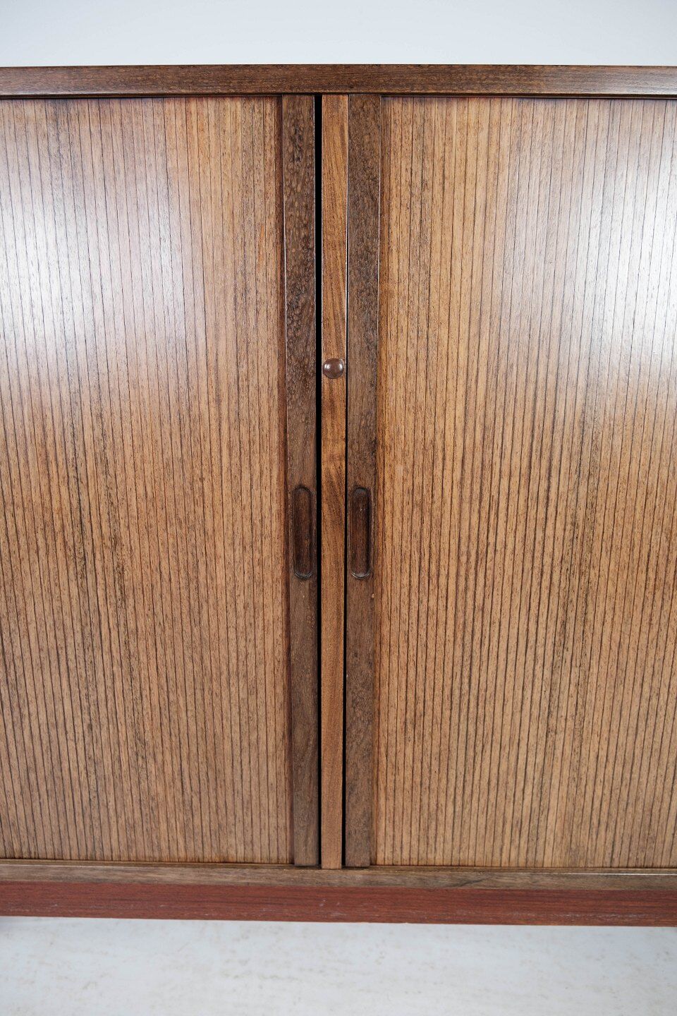 Low buffet with jealousies doors in rosewood from the 60s