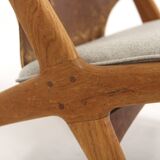 "Krysset / The Cross Chair" armchair Fredrik Kayser, Gustav Bahus, Norway, 1960