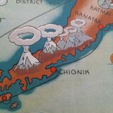 Poster map of Alaska