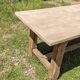 Old table in solid chene