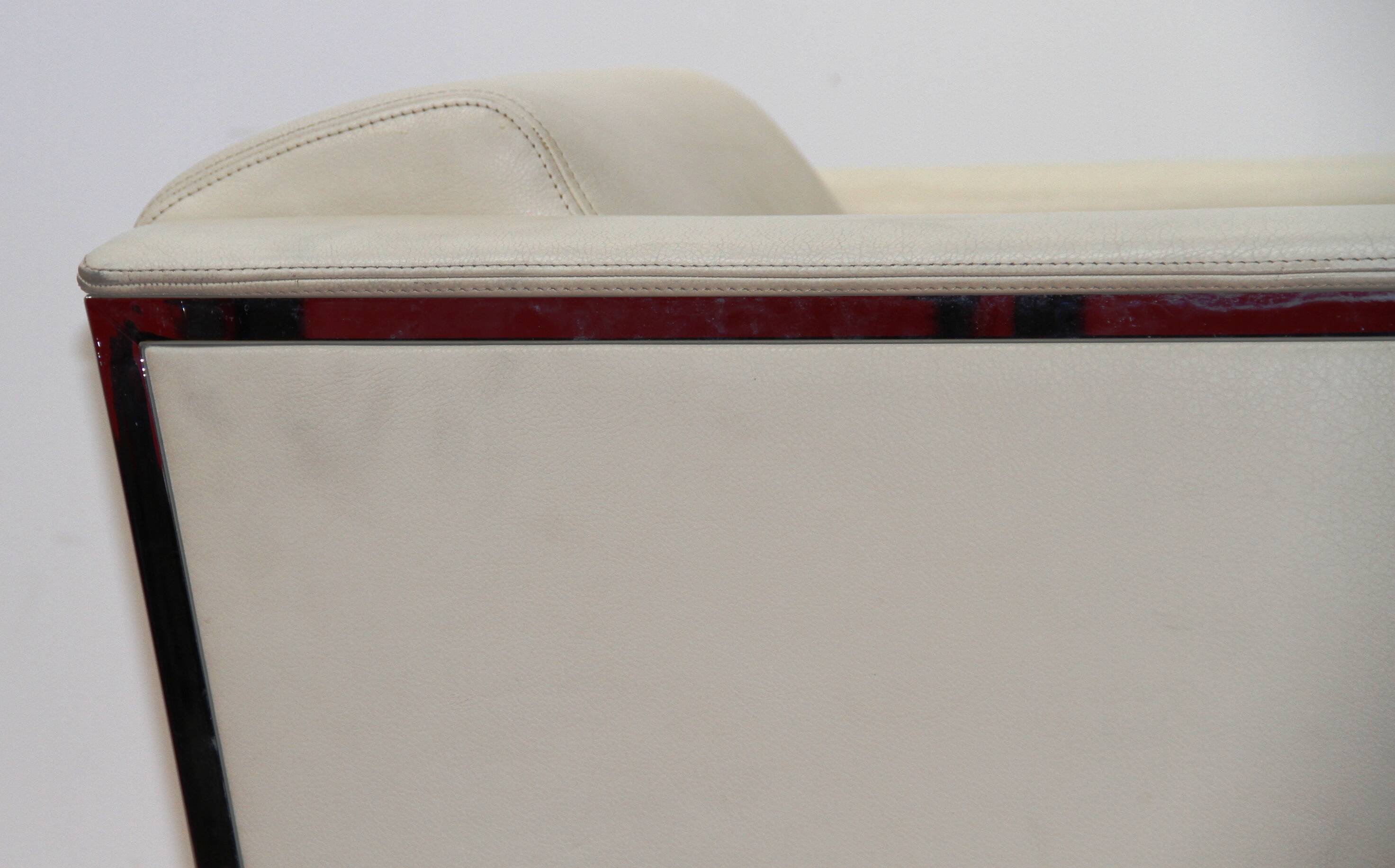 Steel armchair, Moroso