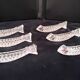 6 zoomorphic crystal knife rests