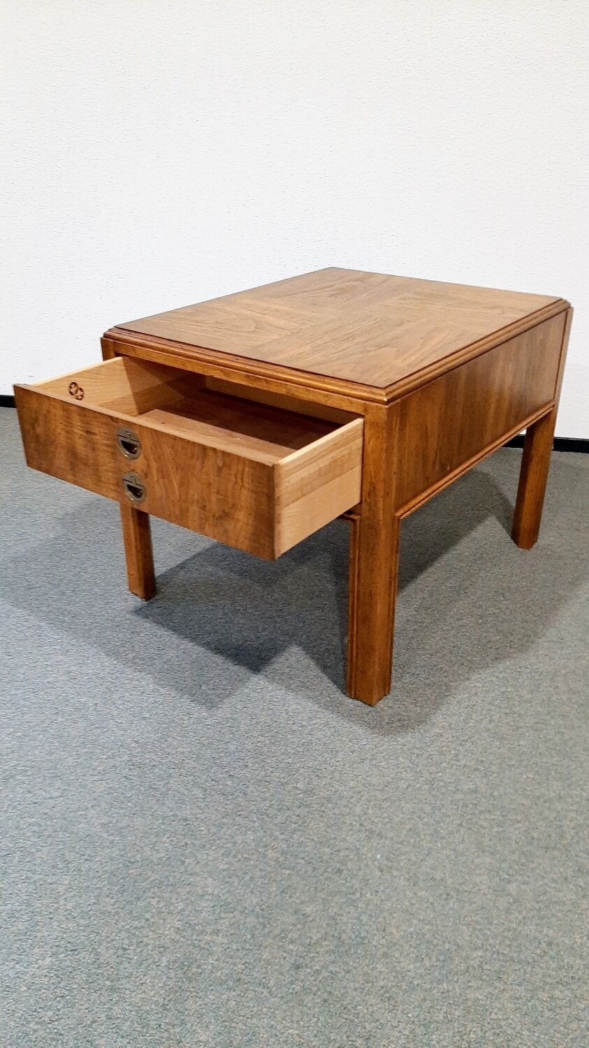 Vintage Drexel walnut bedside table, 1960