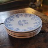 Rivanel blue opaline dessert plates – 1960s