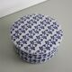 White and blue porcelain jewelry box