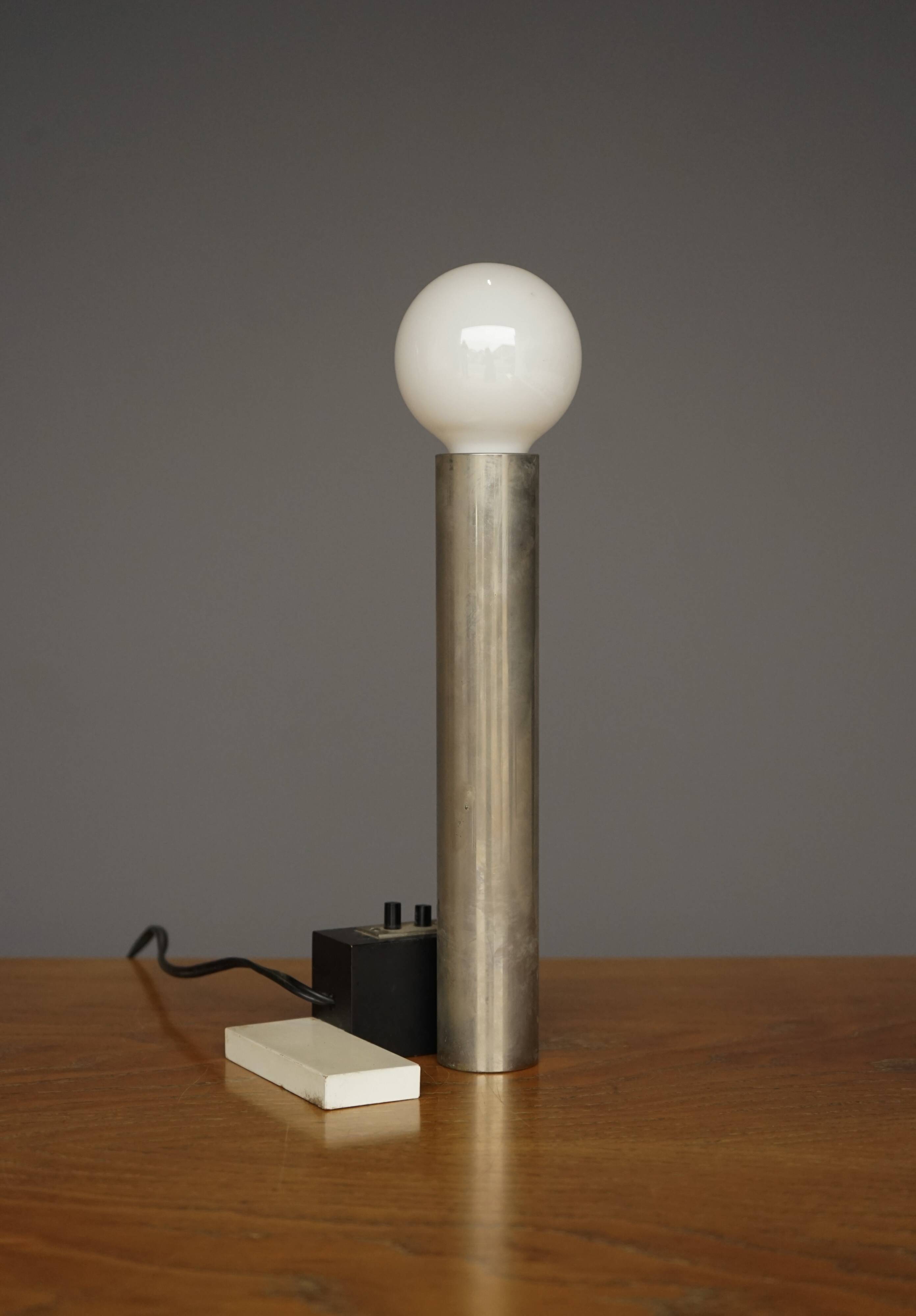 Rare Lampe de Table Constructiviste Modèle 3 par Sybold van Ravesteyn, 1970s