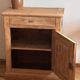 Parisian buffet 1 door antique - solid raw wood jam cabinet