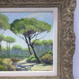 A. ledieu - oil on canvas saint raphael
