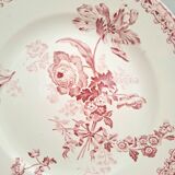 Antique mounted plate in ironstone earthenware.