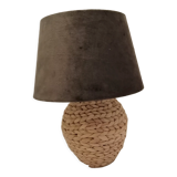 Lampe en rotin tresse de table