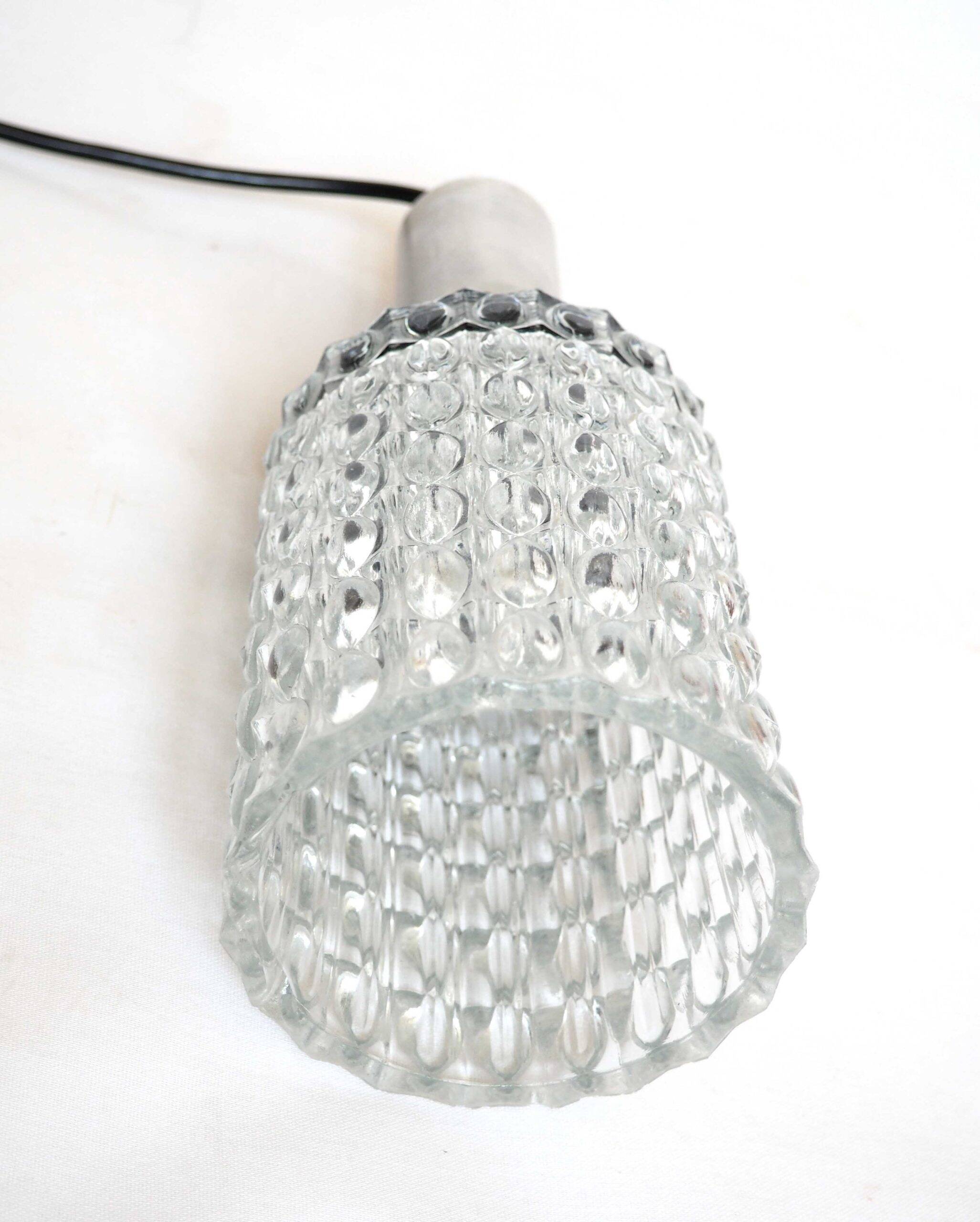 Suspension mid-century tube verre