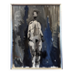 1973 Mid-Century Modern Swedish "In the Shadows" Nude Oil Painting, Framed