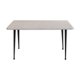 Table basse grise pieds métalliques