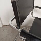 Armchair chrome tubes and leather