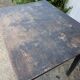 Table de ferme en bois patiné noir