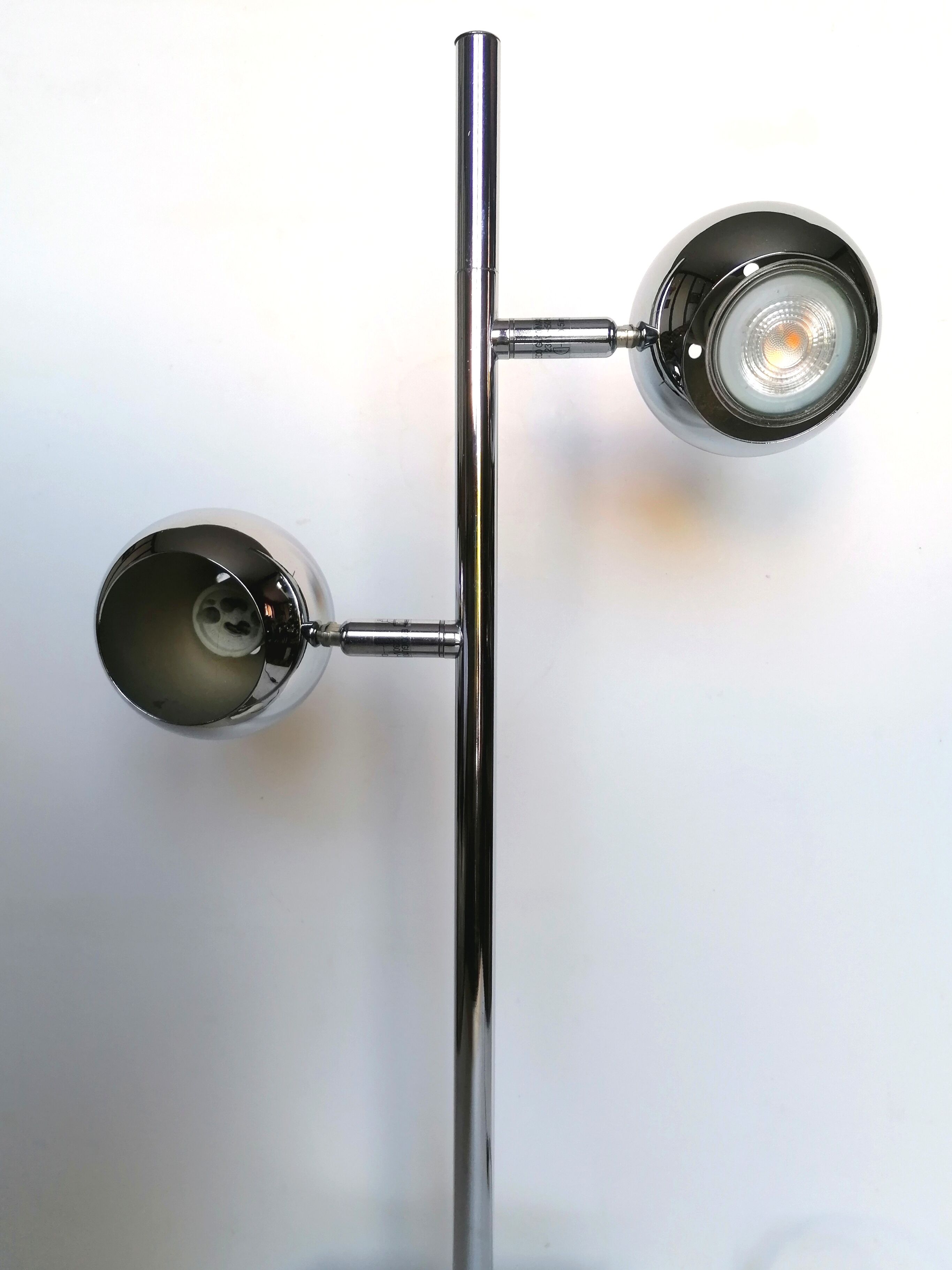 Eyeball lamp chrome seylumiere model Hary