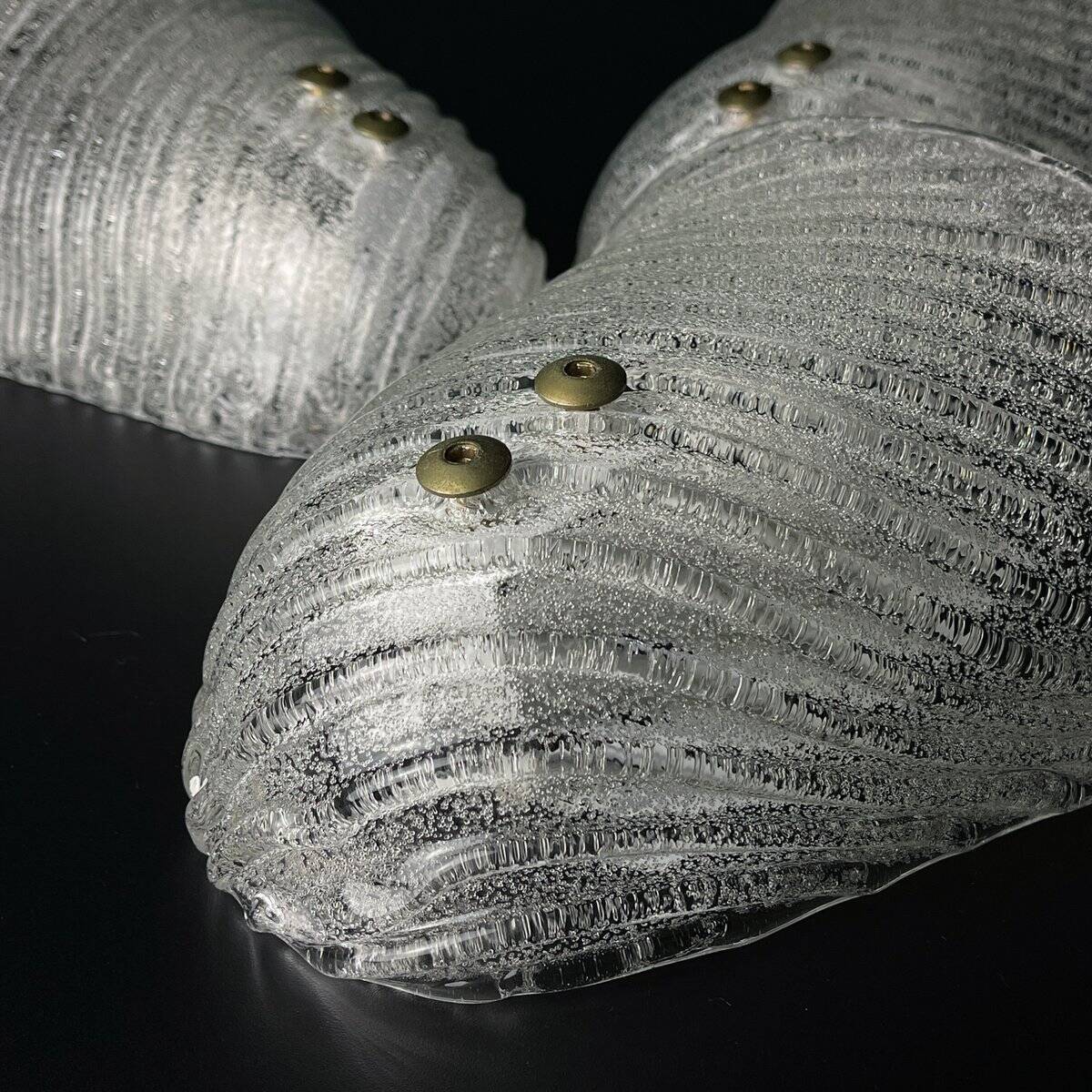 Original Murano wall lamps, Italy, 1970s