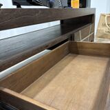 Dark-tinted mindi sideboard