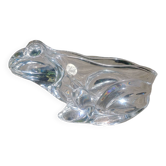 Crystal tidy in the shape of a frog/toad from the arques crystal factory made in france