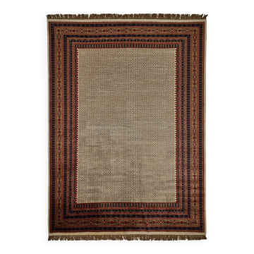 Tapis Oushak en laine noué à la main turc 283 cm x 383 cm