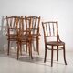 Set of 4 antique bentwood chairs in Thonet style – Central Europe, circa 1900