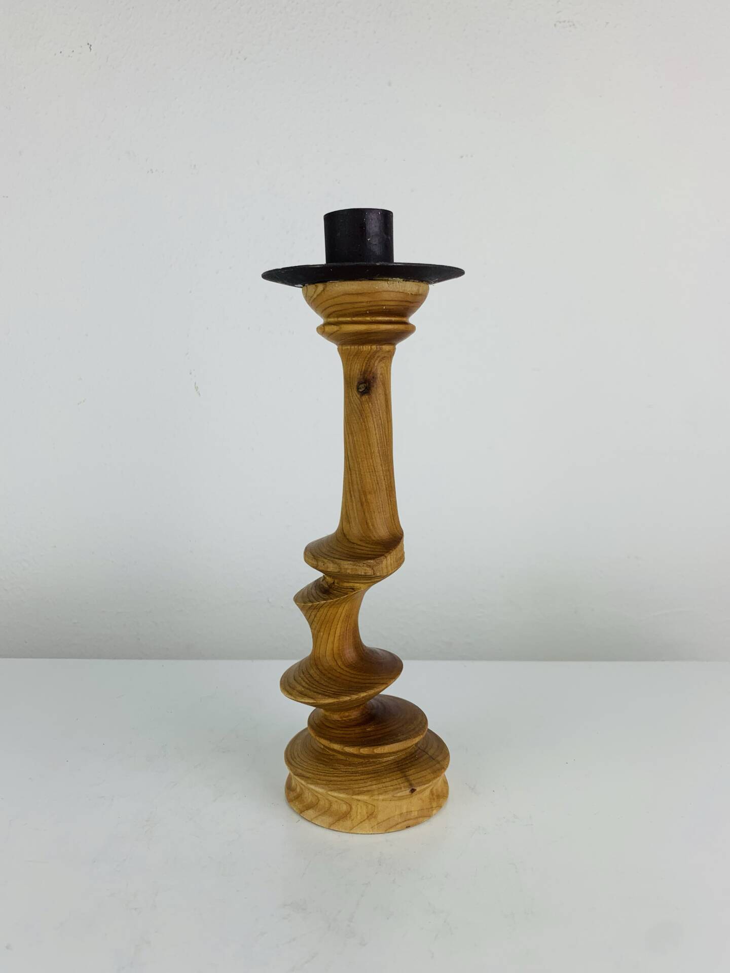 Bougeoir bois vintage 