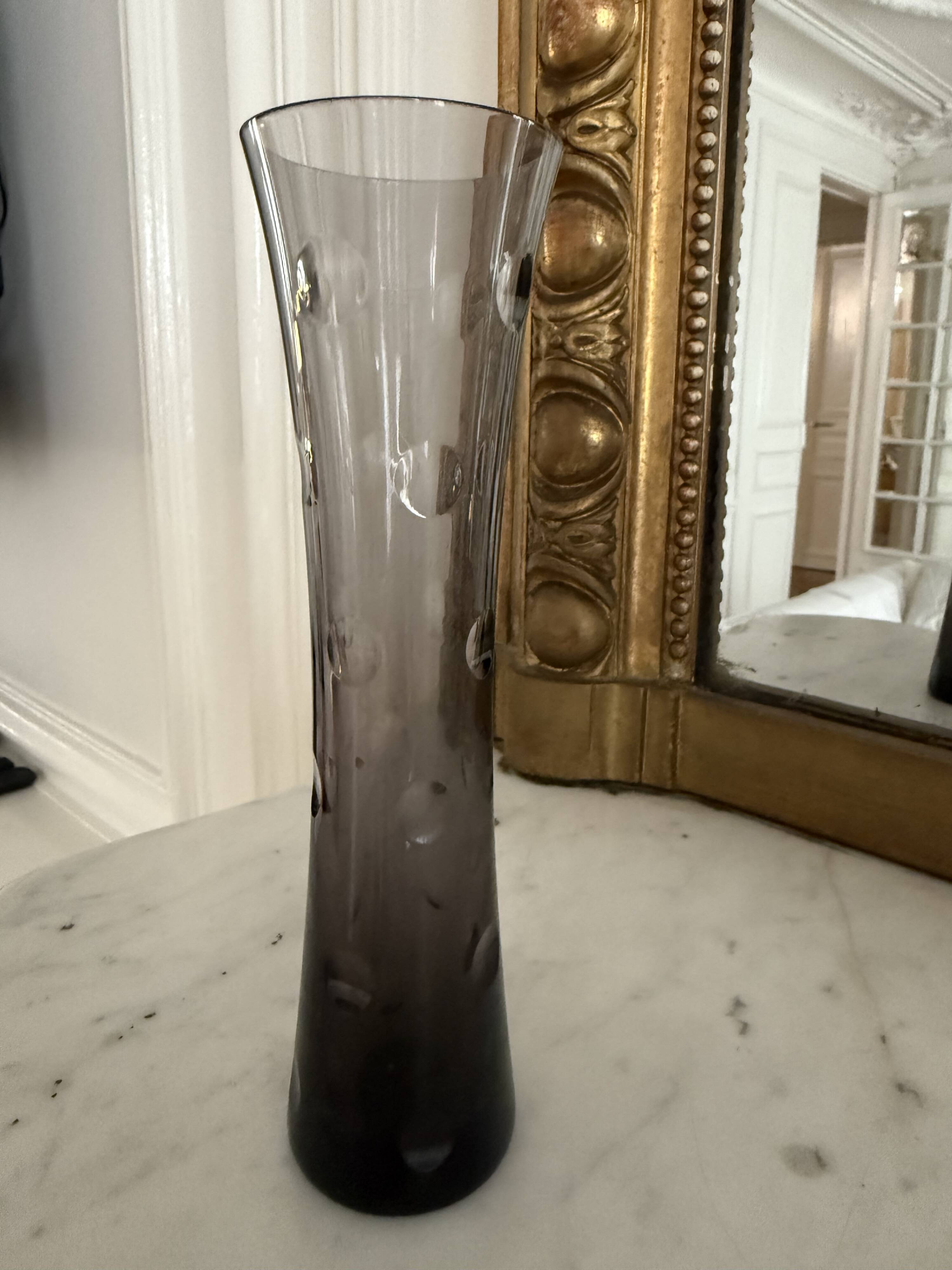 St Louis crystal flute