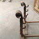 Pair of cast iron chenet