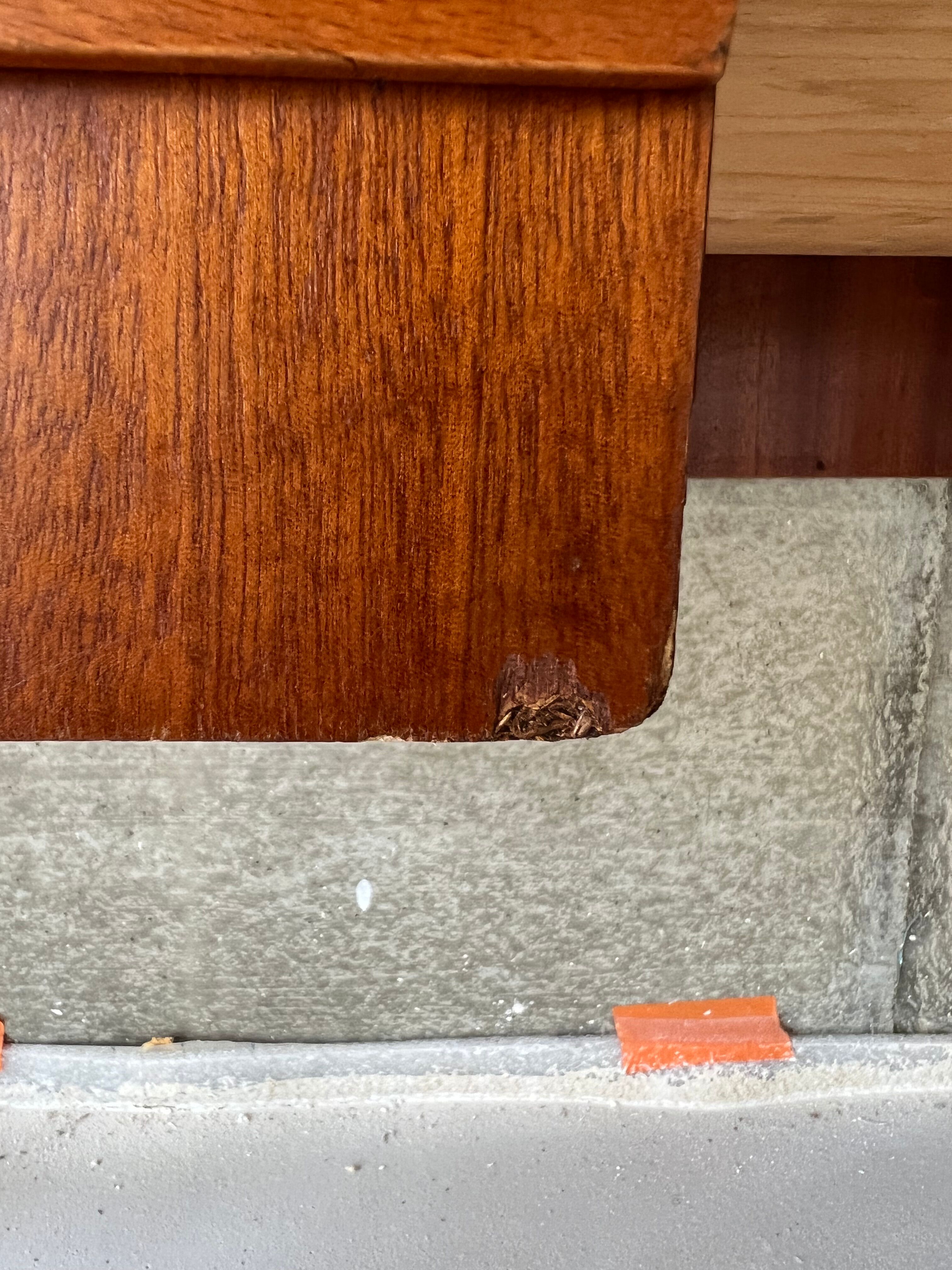 Scandinavian office of the 60s with sleigh feet