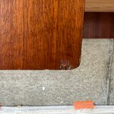 Scandinavian office of the 60s with sleigh feet