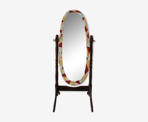 Miroir sur pied - psyché coloré - 170x50cm