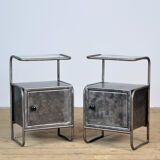 Iron Nightstands, 1950s, Set of 2