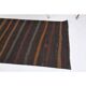 Vintage Turkish Hand-Knotted Wool Cotton Brown Kilim Runner 101x190