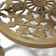Pair of Victorian Style Openwork Brass Bolsters