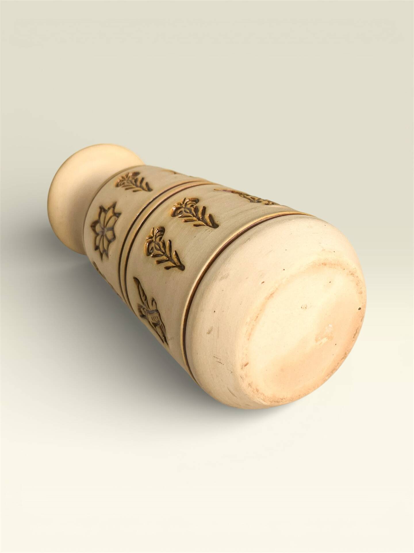 Vintage West Germany Vase in Brutalist and Folkloric Style
