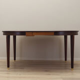 Round mahogany table, Danish design, 1970s, production: Denmark
