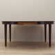 Round mahogany table, Danish design, 1970s, production: Denmark