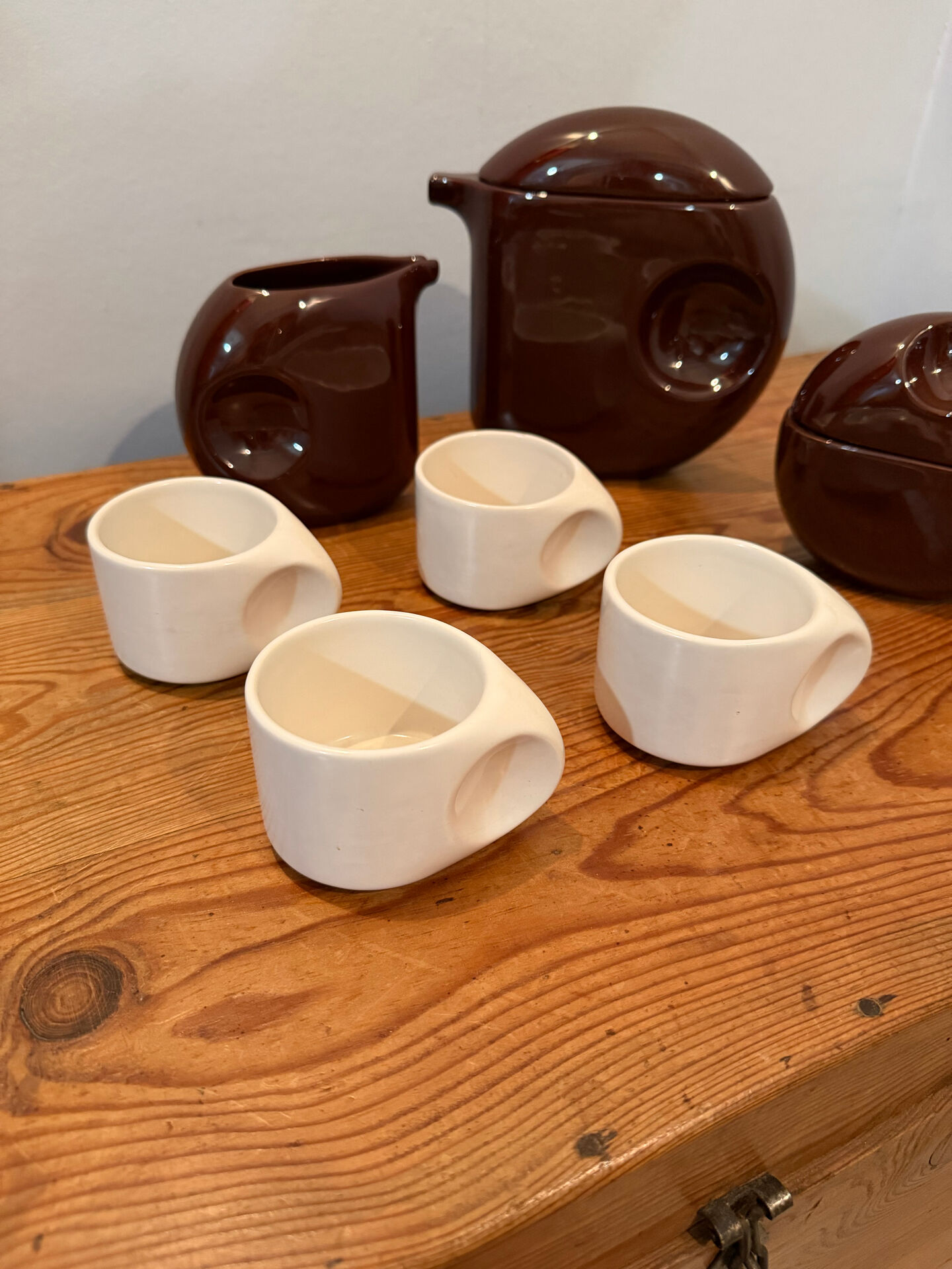 Coffee or tea service design Space Age Sele Arte Nove